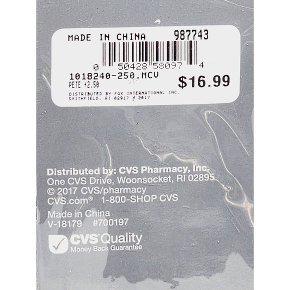 CVS Health Other 3 Pair Cvs Health Value Pack Fgx Pete 25 Readers